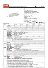 LPV-35-15 Datasheet Cover