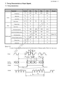 LQ070Y3DG05 Datasheet Page 13