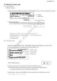 LQ070Y3DG05 Datasheet Page 23