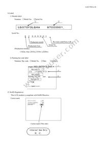 LQ070Y3LG4A Datasheet Page 20