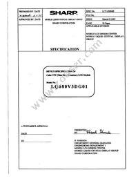 LQ080V3DG01 Datasheet Page 2