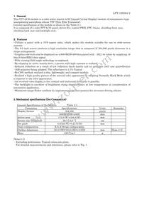 LQ080Y5DZ03A Datasheet Page 3