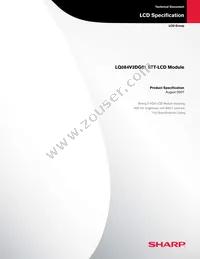 LQ084V3DG01 Datasheet Cover