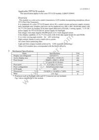 LQ085Y3DW01 Datasheet Page 4