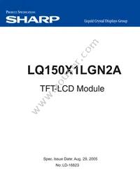 LQ150X1LGN2A Datasheet Cover