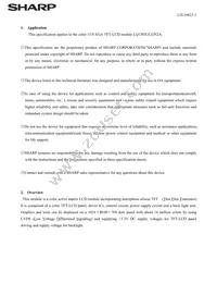 LQ150X1LGN2A Datasheet Page 4