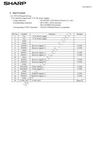 LQ150X1LGN2A Datasheet Page 6