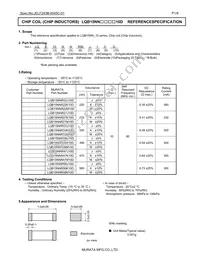 LQB15NNR22J10D Datasheet Cover