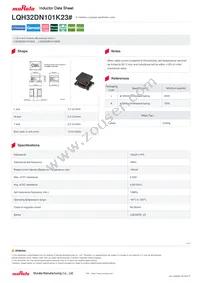 LQH32DN101K23L Datasheet Cover