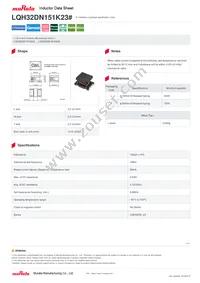 LQH32DN151K23L Datasheet Cover