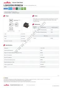 LQH32DN1R0M23L Datasheet Cover