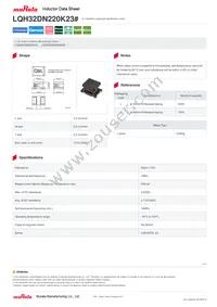 LQH32DN220K23L Datasheet Cover