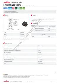 LQH32DN221K23L Datasheet Cover