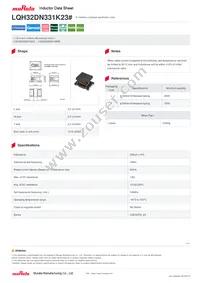 LQH32DN331K23L Datasheet Cover