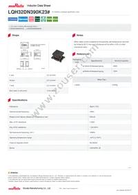 LQH32DN390K23L Datasheet Cover