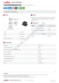 LQH32DN680K23L Datasheet Cover