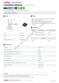 LQH3NPN100MG0L Datasheet Cover