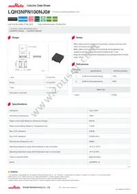 LQH3NPN100NJ0L Datasheet Cover