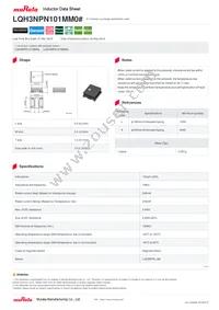 LQH3NPN101MM0L Datasheet Cover