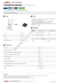 LQH3NPN150NG0L Datasheet Cover