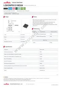 LQH3NPN151MG0L Datasheet Cover