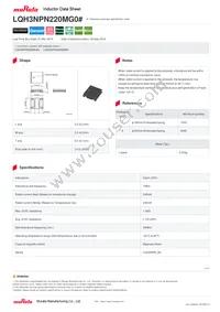 LQH3NPN220MG0L Datasheet Cover