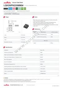 LQH3NPN220MM0L Datasheet Cover