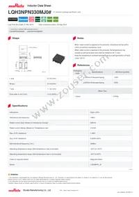 LQH3NPN330MJ0L Datasheet Cover