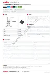 LQH3NPN470MG0L Datasheet Cover