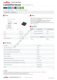 LQH3NPN470NJ0L Datasheet Cover