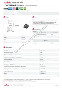 LQH3NPN4R7NM0L Datasheet Cover