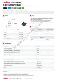 LQH3NPN6R8NJ0L Datasheet Cover