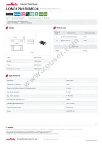 LQM31PN1R0MC0L Datasheet Cover