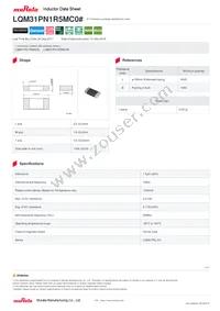 LQM31PN1R5MC0L Datasheet Cover