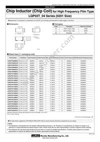 LQP03TN18NJ04D Datasheet Cover