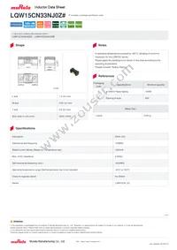 LQW15CN33NJ0ZD Datasheet Cover