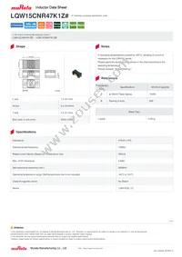 LQW15CNR47K1ZD Datasheet Cover