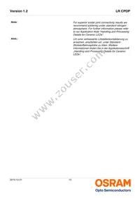 LR CPDP-JTJU-1-0-350-R18-XX Datasheet Page 13