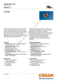LR CPDP-JTKQ-1-0-350-R18-XX Datasheet Cover