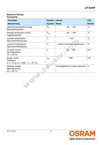 LR G5AP-BZCZ-1-1-100-R18-Z Datasheet Page 3