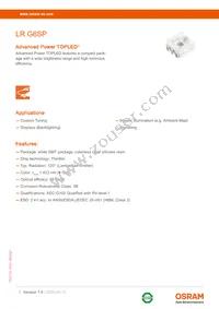 LR G6SP-CBEA-1-1-Z Datasheet Cover