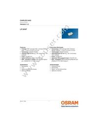 LR QH9F-P2R1-1 Datasheet Cover