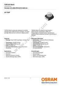 LR T64F-BBDB-1-1 Datasheet Cover