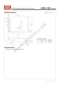 LRS-100-12 Datasheet Page 4