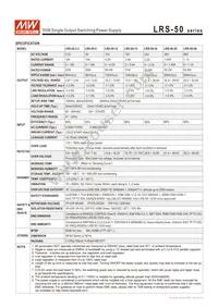 LRS-50-36 Datasheet Page 2