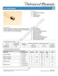 LS-1550-017 Datasheet Cover