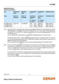 LS 3386-Q1R2-1 Datasheet Page 2