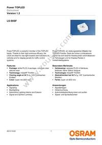 LS E6SF-V2BA-1-1-Z Datasheet Cover