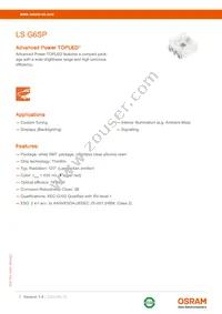 LS G6SP-CADB-1-1-Z Datasheet Cover