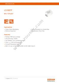 LS M67F-T2V1-1-G3R3-20-R18-Z Datasheet Cover